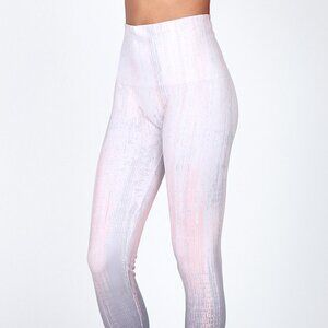New M. Rena Subtle Rising Streaks Print Leggings. One Size